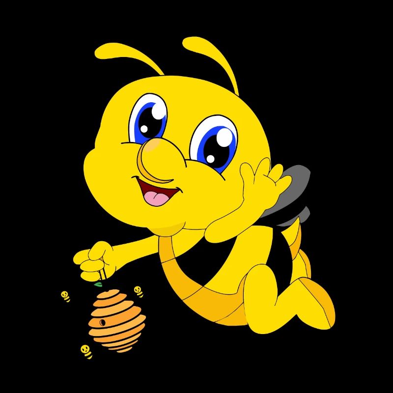 Miel Abeille Abeille Guêpe Bourdons Miel Ruche Maja