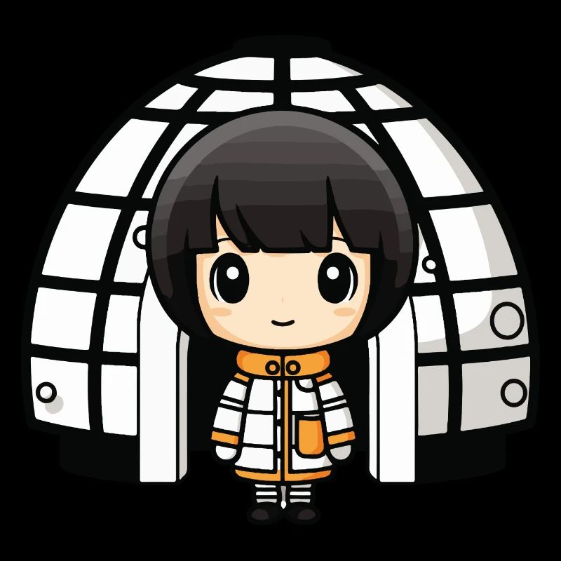 Bande dessinée d’hiver Eskimo Igloo