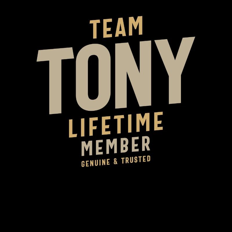 Team Tony Lifetime Member Personalized Name