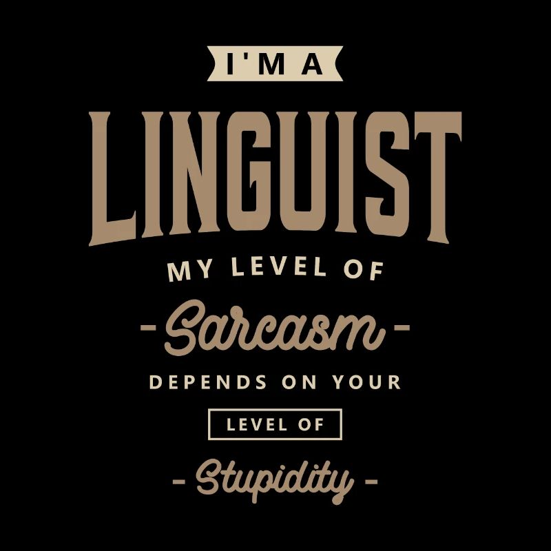 Linguiste Titre drôle du poste Profession