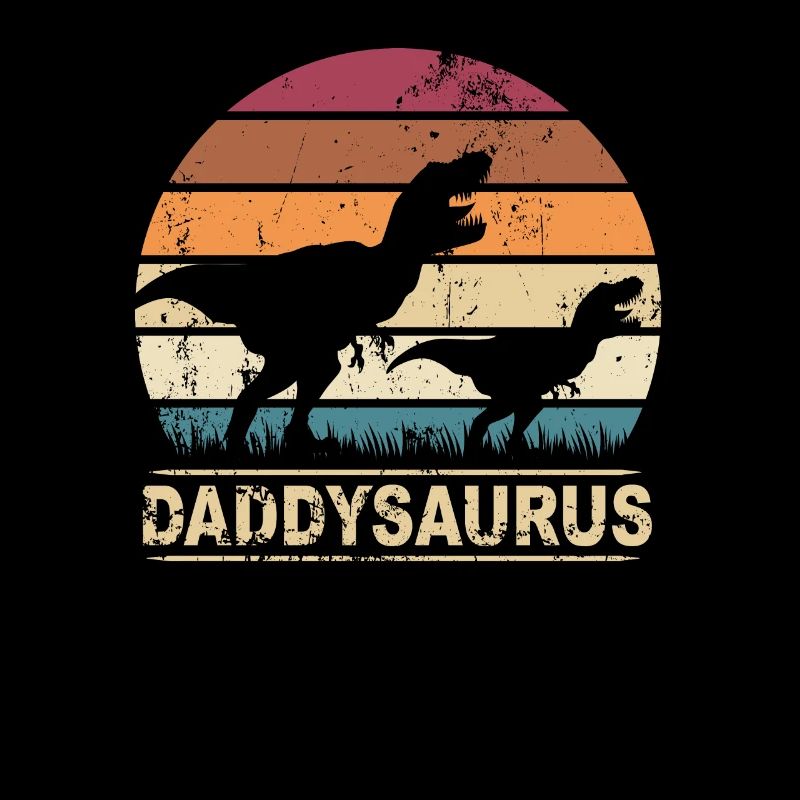 Papa Dino Retro Daddysaurus Vatertag Geschenk