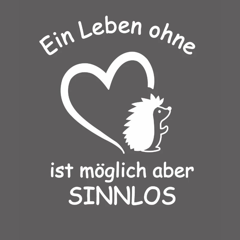 Igel Spruch Herz Stacheltier Stacheligel Geschenk