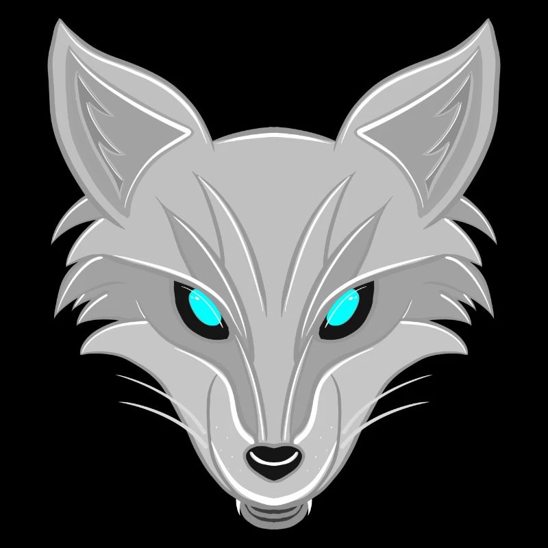 Silberfuchs - Elegantes Tierliebhaber Design