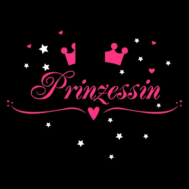 Für Mädchen: Prinzessin mit Krone und Herzchen