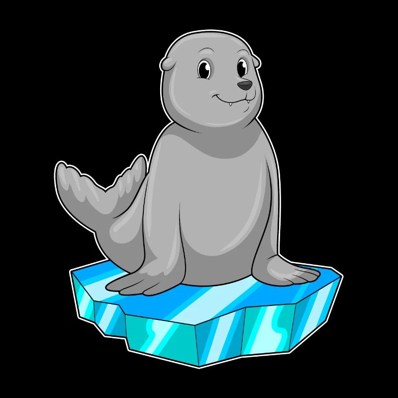 Seal with ice floe
