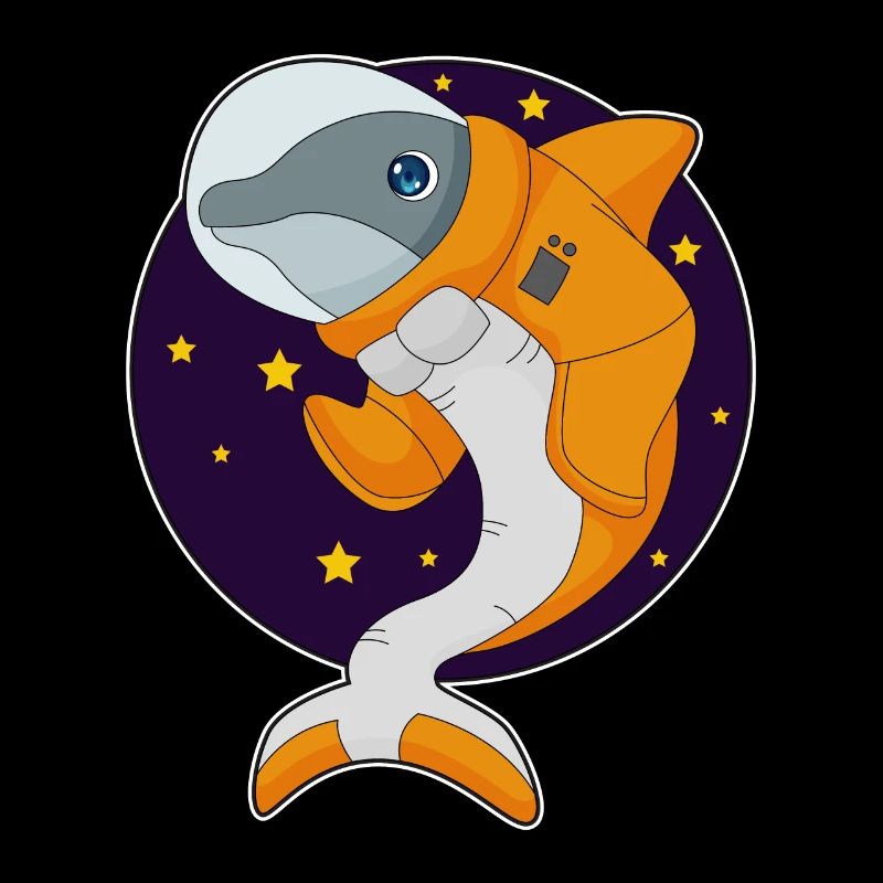 Dolphin Astronaut Space