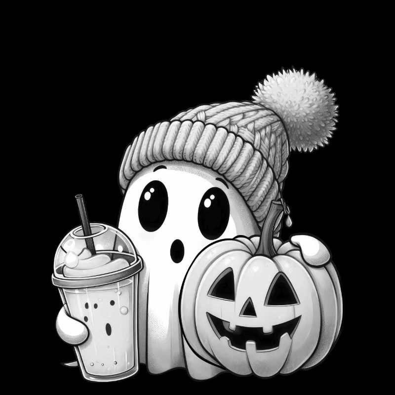 Ghost Halloween October 31 Pumpkin
