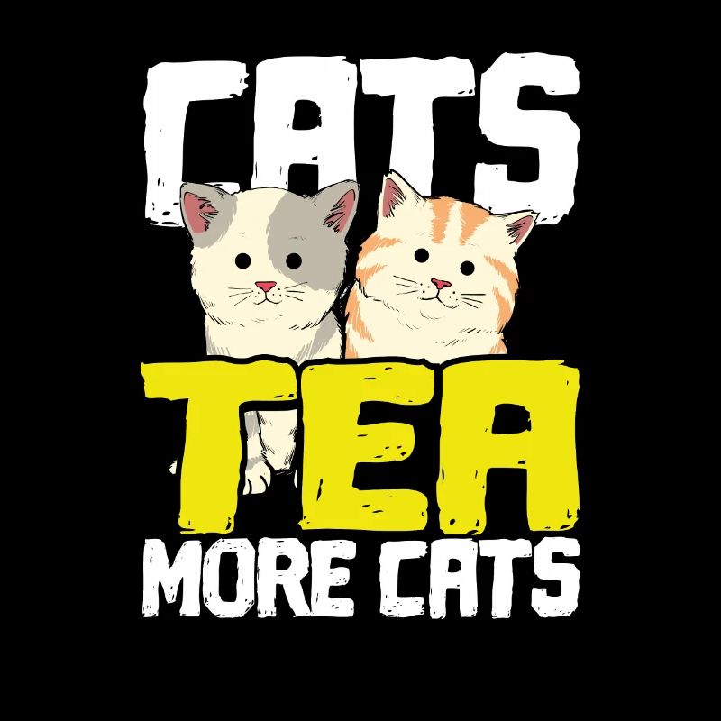 Cadeau d'amant de chat Cats Tea More Cats Tea Drinker Gift