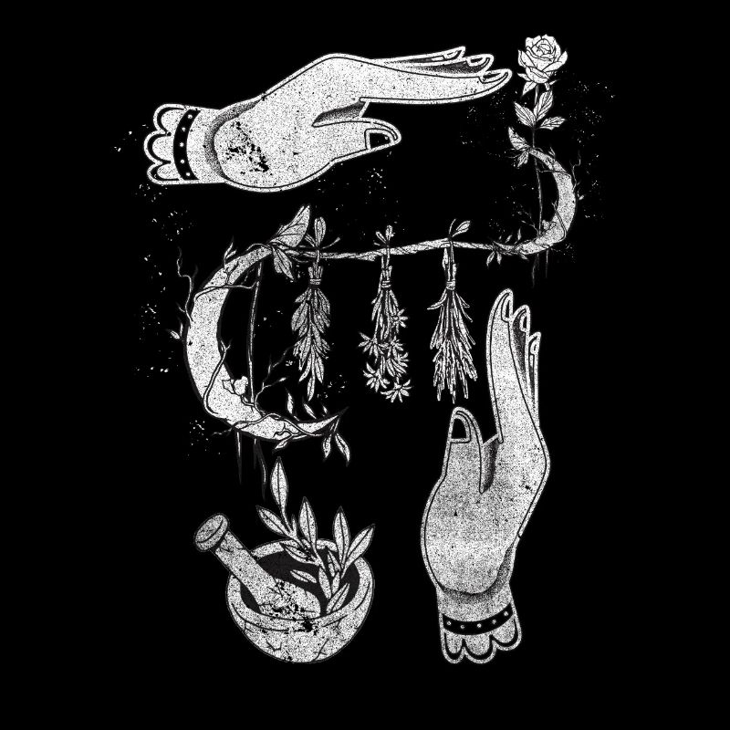 Herb Garden Gardener Gothic Occult Witch Herbs