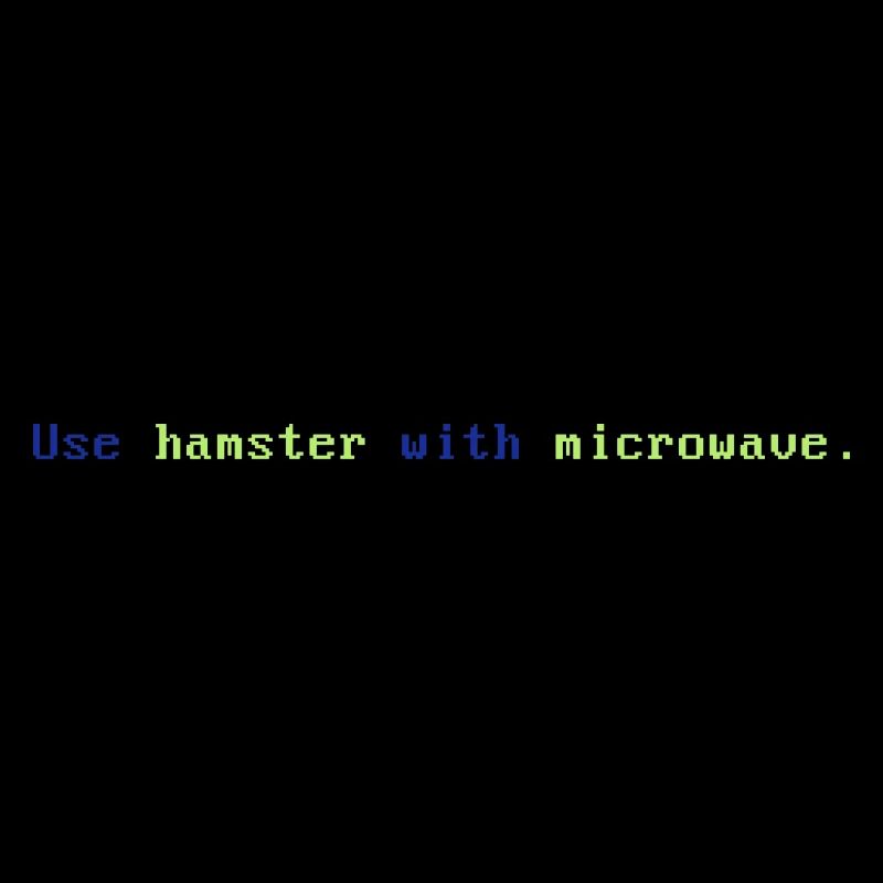Hamster with microwave