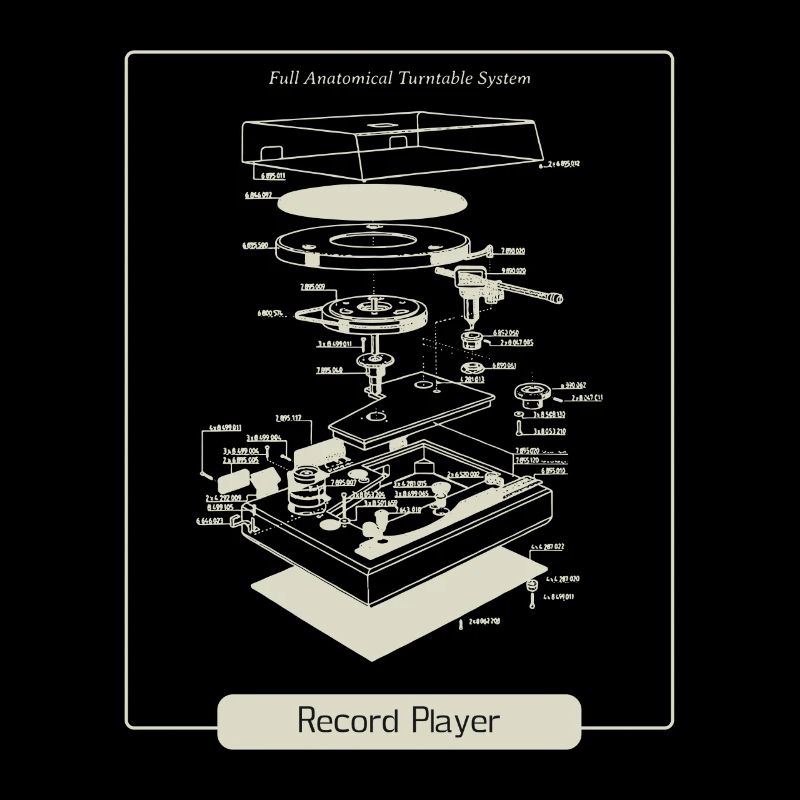 Record player vinyl retro