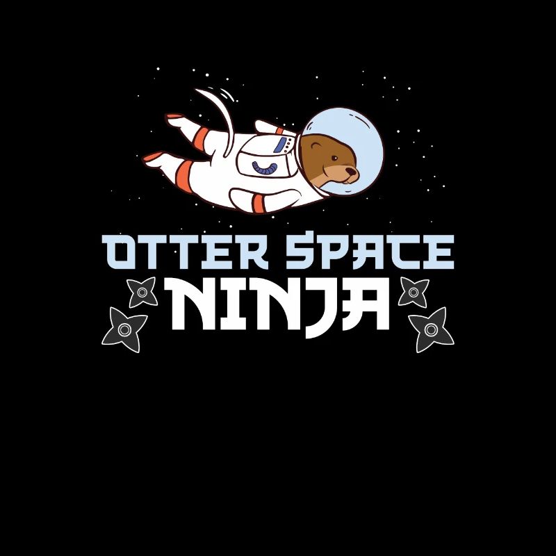 Lustiger Otter Space Ninja Ein Otter im Weltraum
