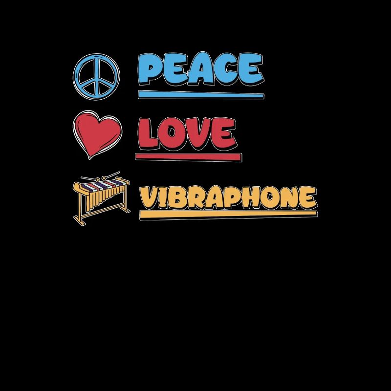 Peace Love Fantastic vibraphone for a