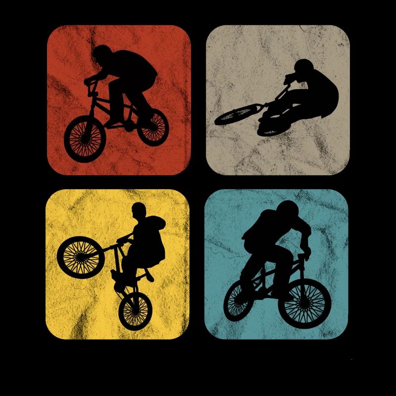 BMX Sprüche Radfahrer Biker Retro Stunt Geschenk