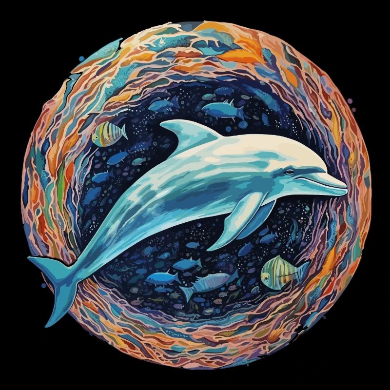 Dolphin sky depth of light