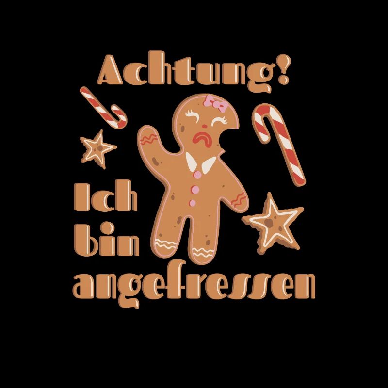 Funny gingerbread man saying - eaten