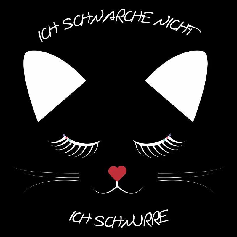 Ich schnarche nicht ich schnurre Katzengesicht