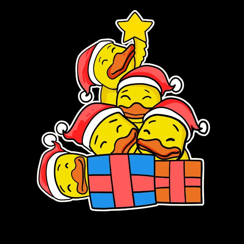 Christmas Christmas Tree Duck Ducks