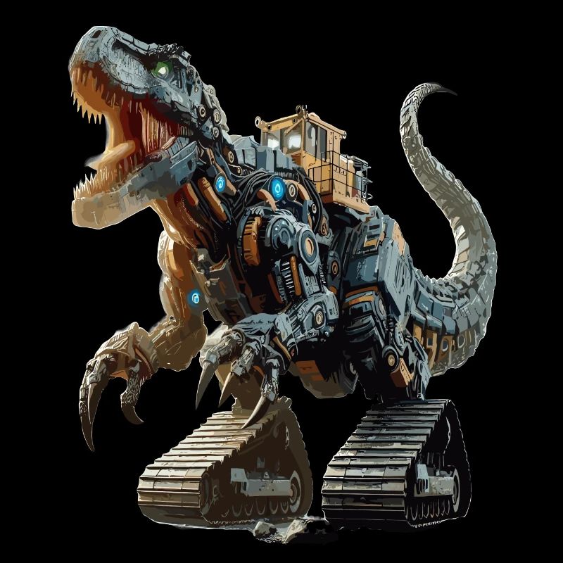 Bagger T-Rex Dinosaurier