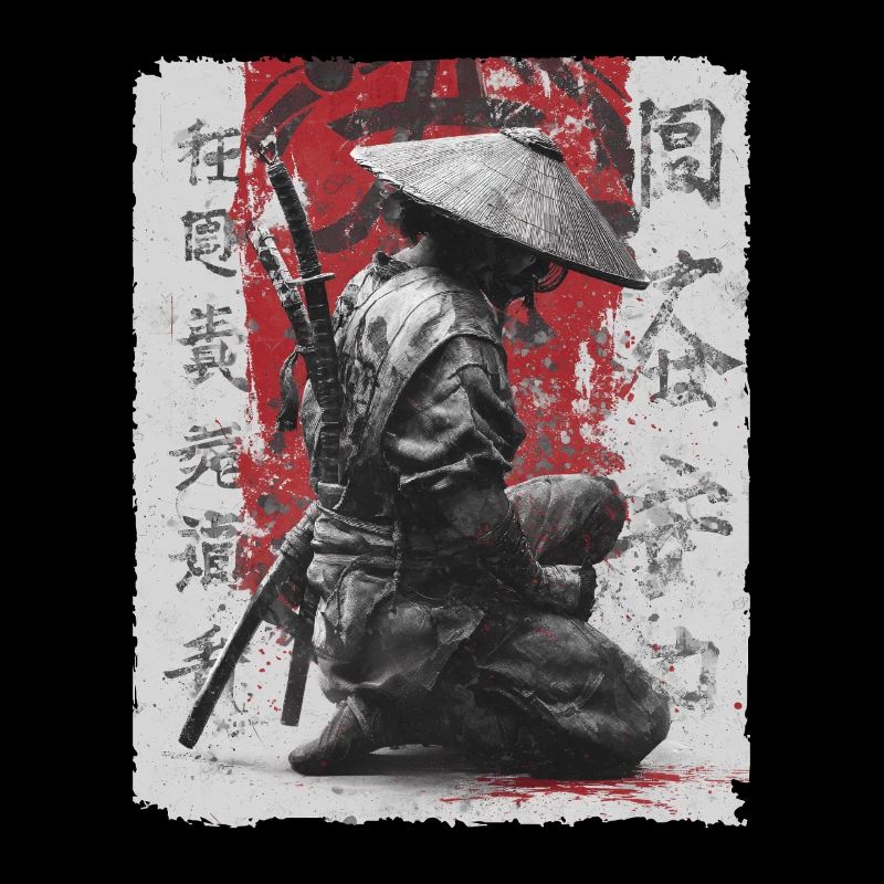 Épée de samouraï, guerrier japonais, combattant ninja