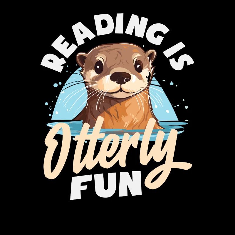 Lecture de dessin animé de loutre de mer
