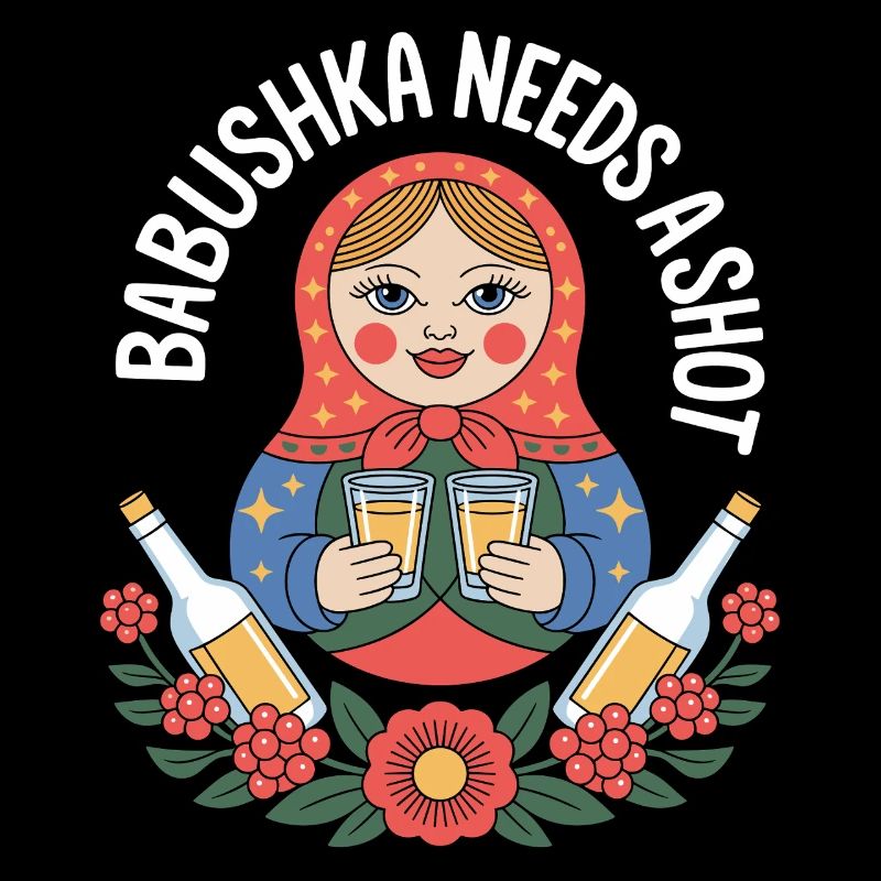 Babuschka mit Shots Motiv