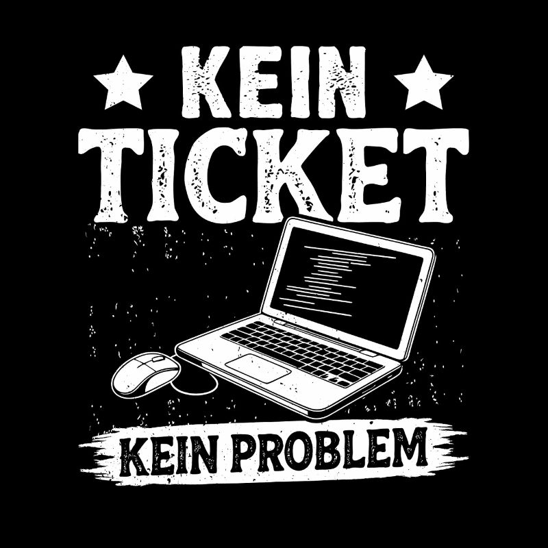 Ordinateur de nerd PAS DE TICKET PAS DE PROBLÈME DRÔLE