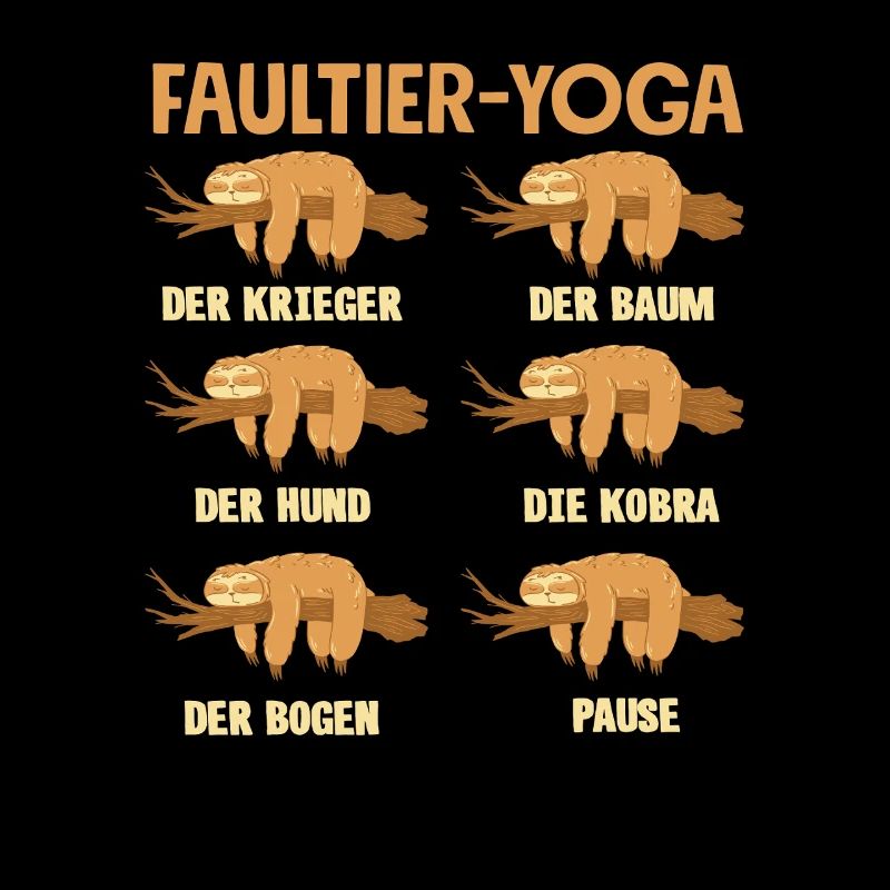 Faultier Yoga Routine Sport Geschenk