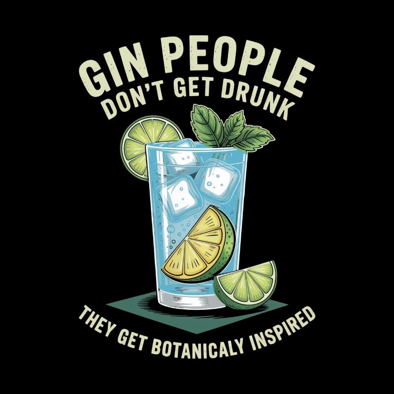 Gin People Dont Get Drunk Botanicaly Inspired