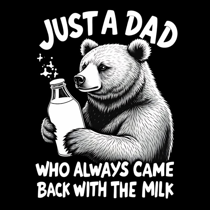 Supporte avec du lait – le père animal à dire