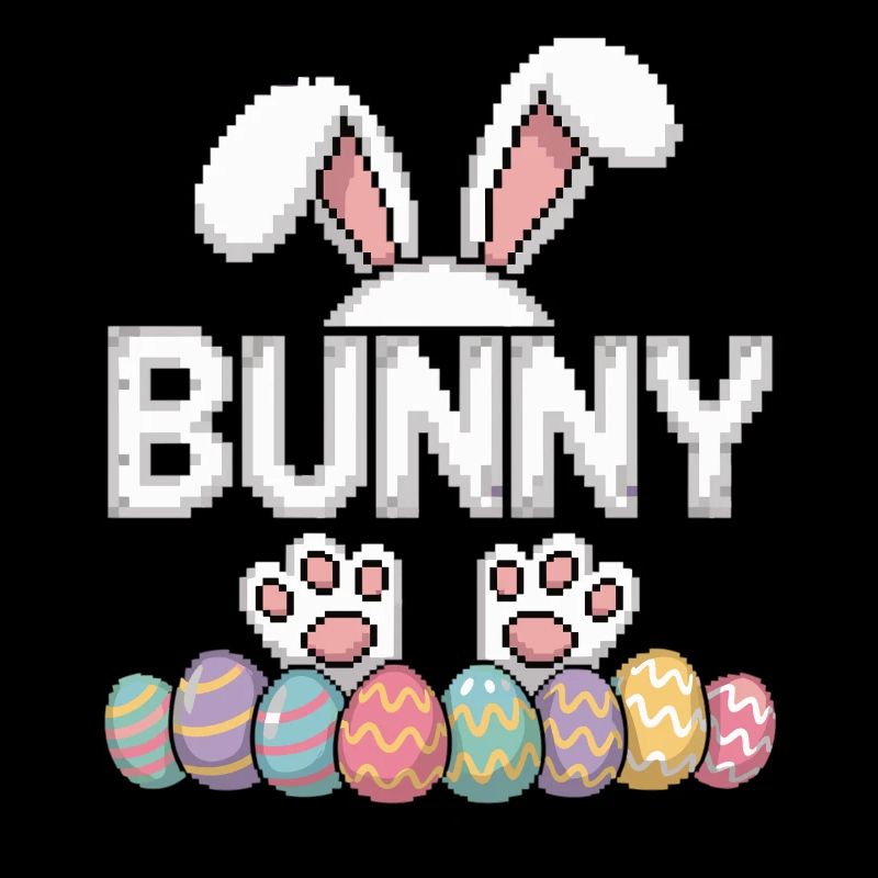 Bunny Easter Pixel Shirt – Easter Bunny Gamer