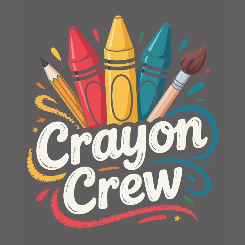 Explosion de couleurs de l’équipe Crayon