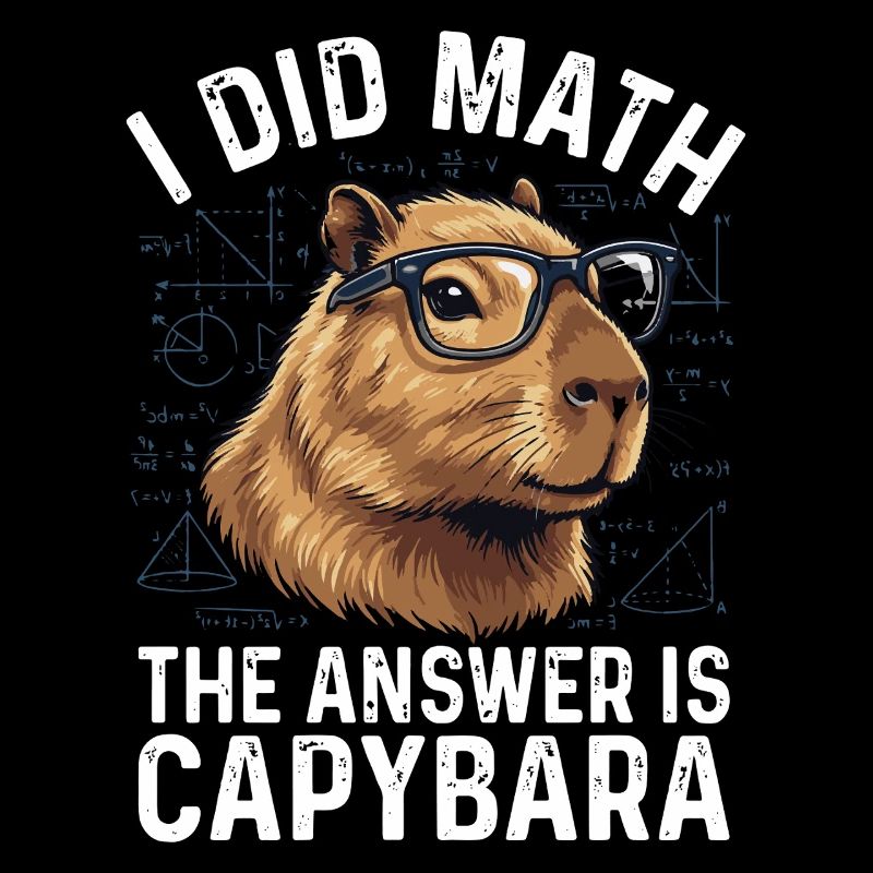 I Did Math Answer Is Capybara Lustig Spruch