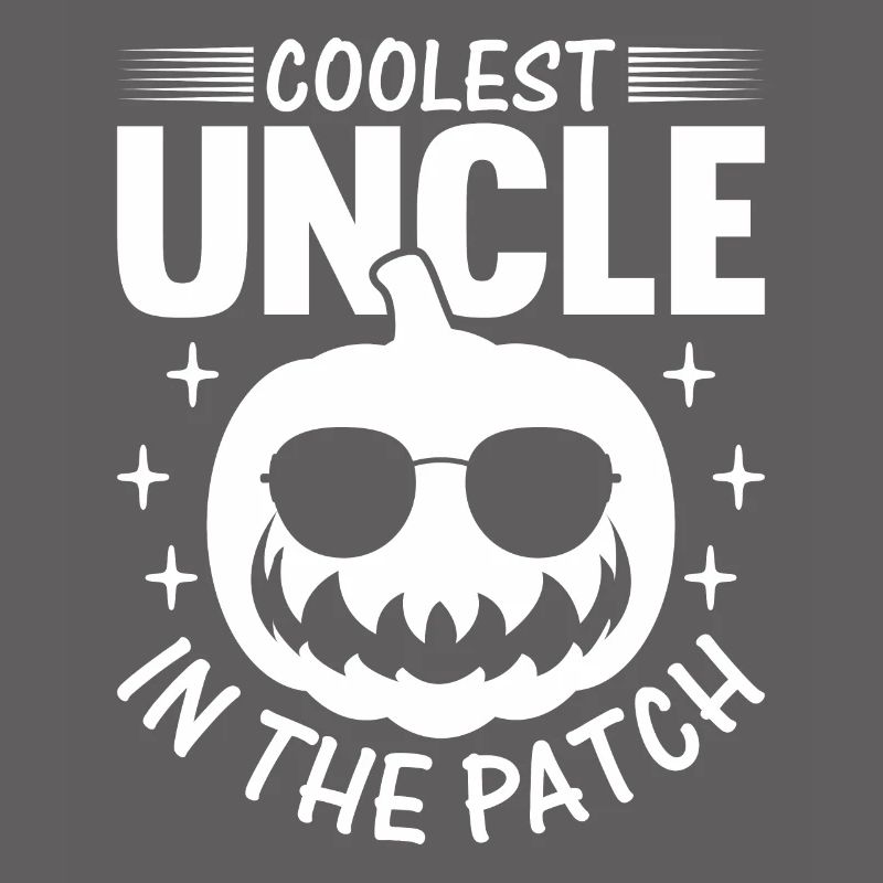 Halloween Oncle le plus cool dans le patch I Oncle Pumpk
