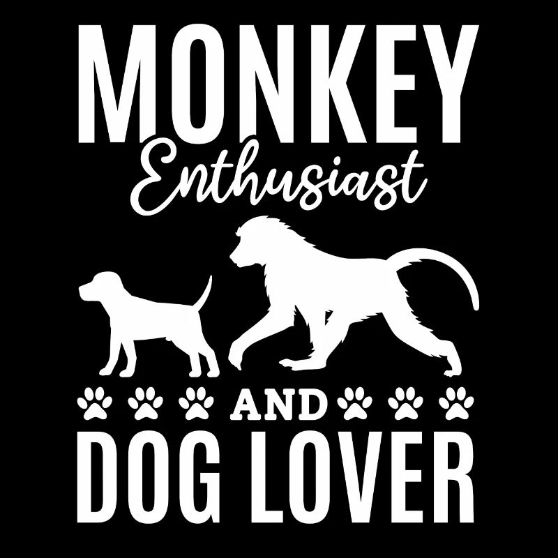 Orangutan Monkey Lover - Monkey Enthusiast And Dog