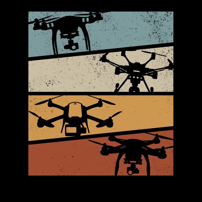 Drones Racing Quadcopter Drone Pilot - Retro Drone