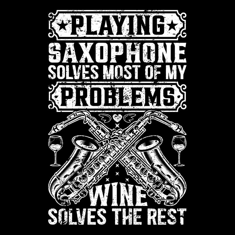 Playing Saxophone Player Funny Sax Player
