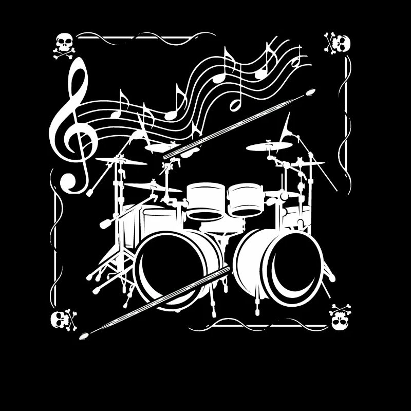 Drums Music Notes Drummer Musician Drumming Drum I