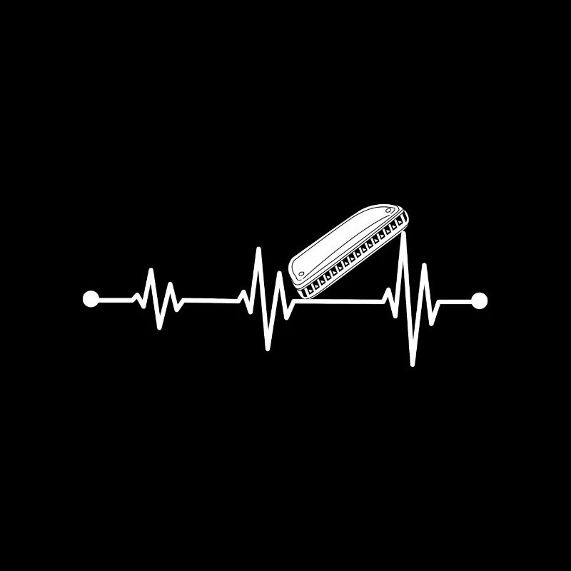 Harmonica Player Harmonica Heartbeat