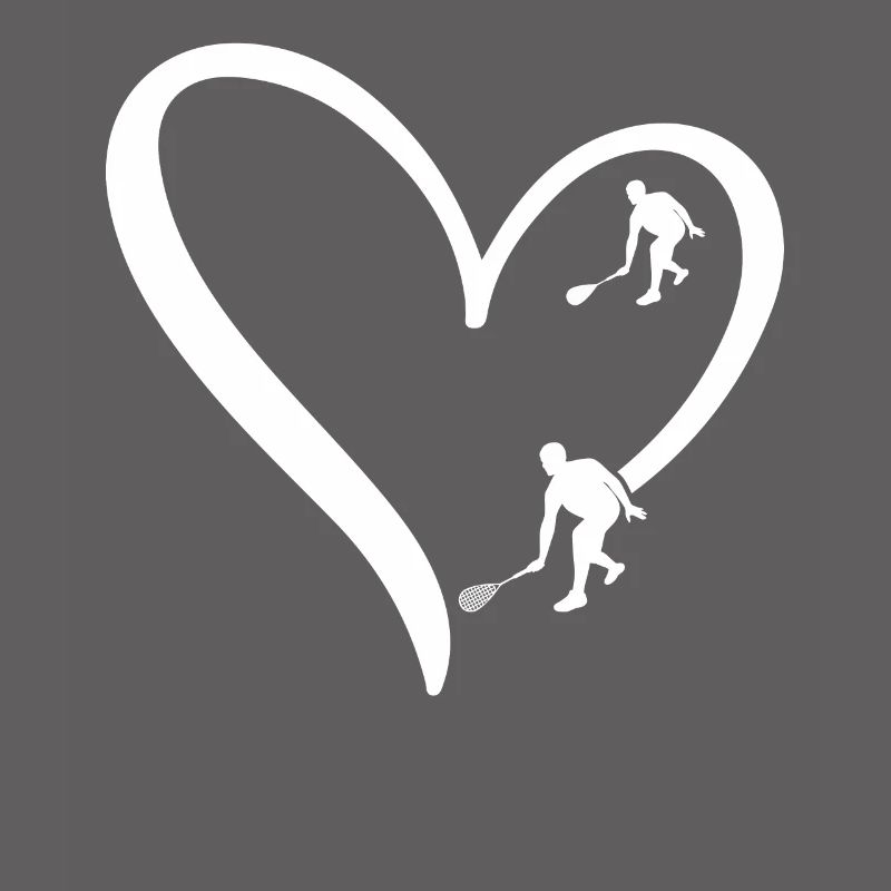 Squash Heart Squash player silhouette Squash