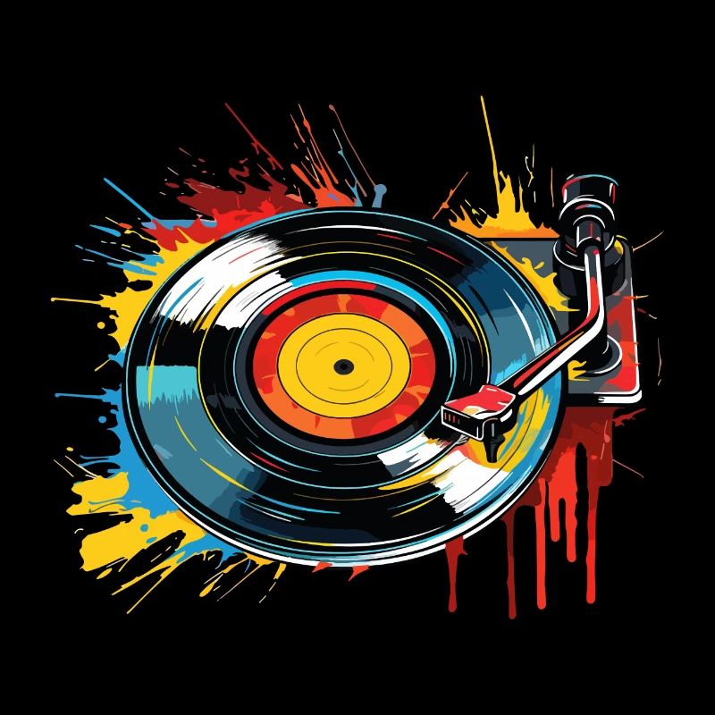 Vinyl Record LP Turntable Retro