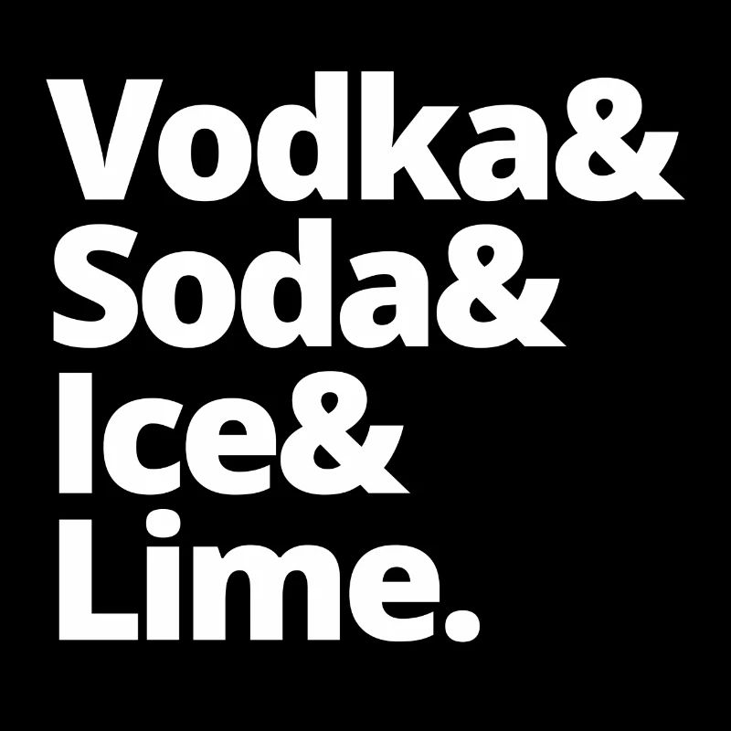 Vodka soda ice lime