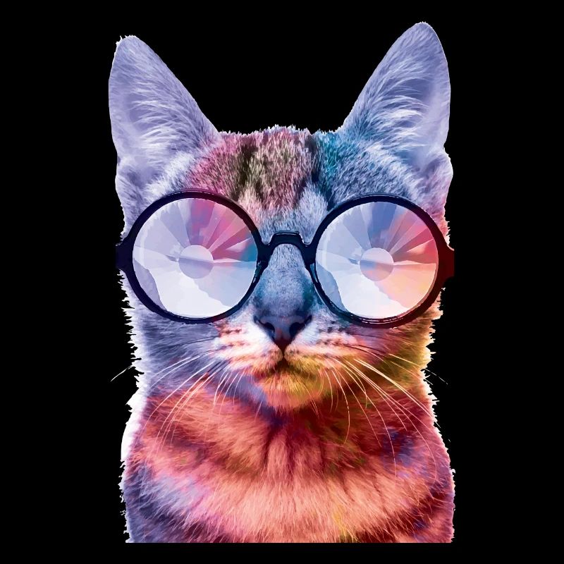 Rave Cat chattes colorées