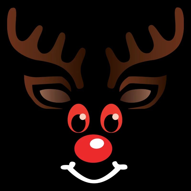 Stonee le renne aux yeux rouges - pull de Noël