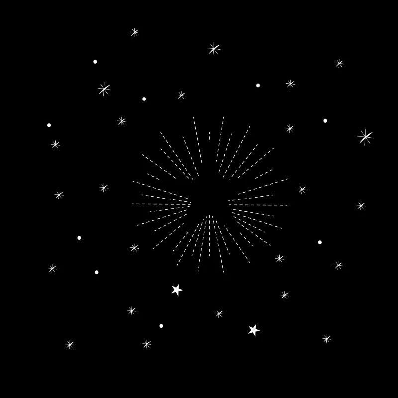 Star line design avec des étoiles blanches