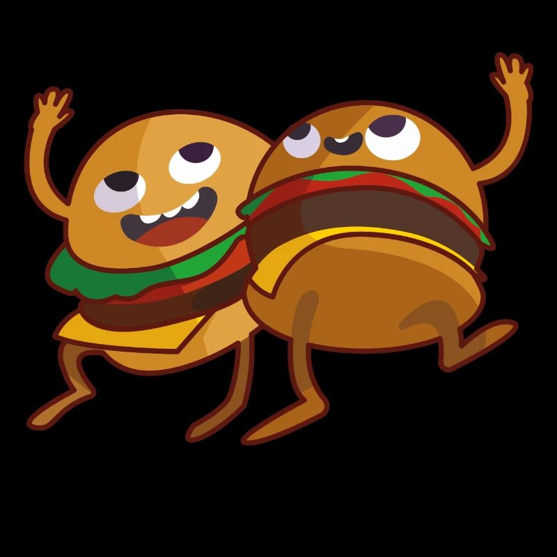 Burger essen comic