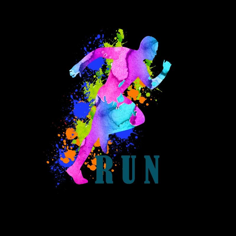 Run in watercolors
