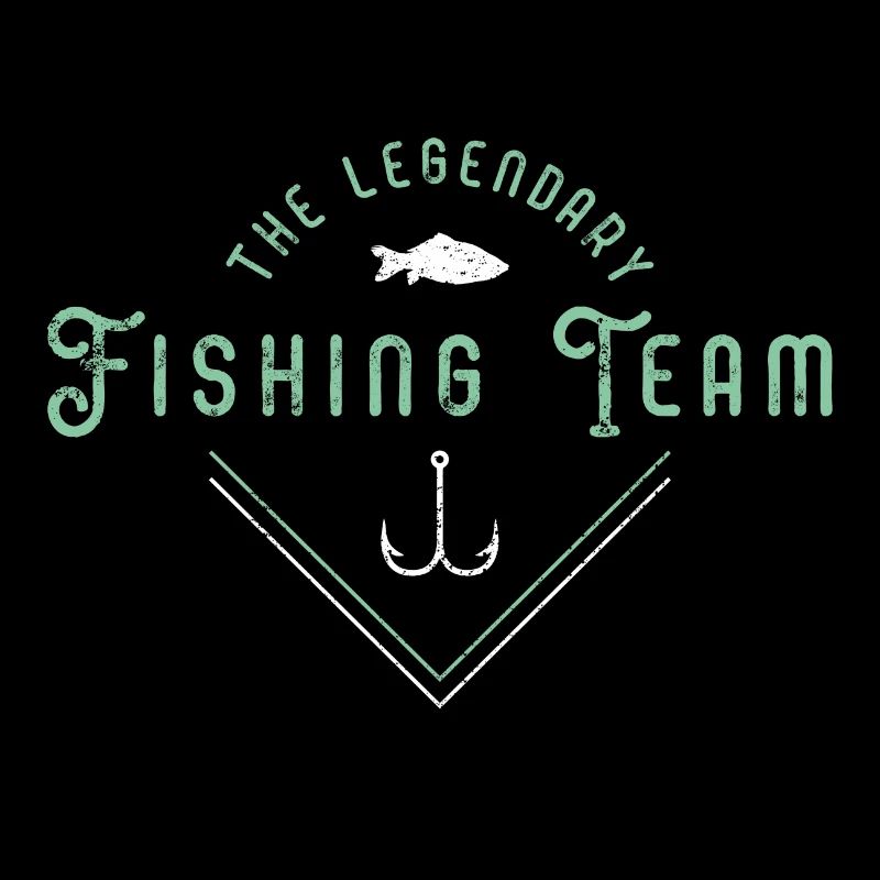 Logo de poisson de l'équipe de pêcheurs de pêche