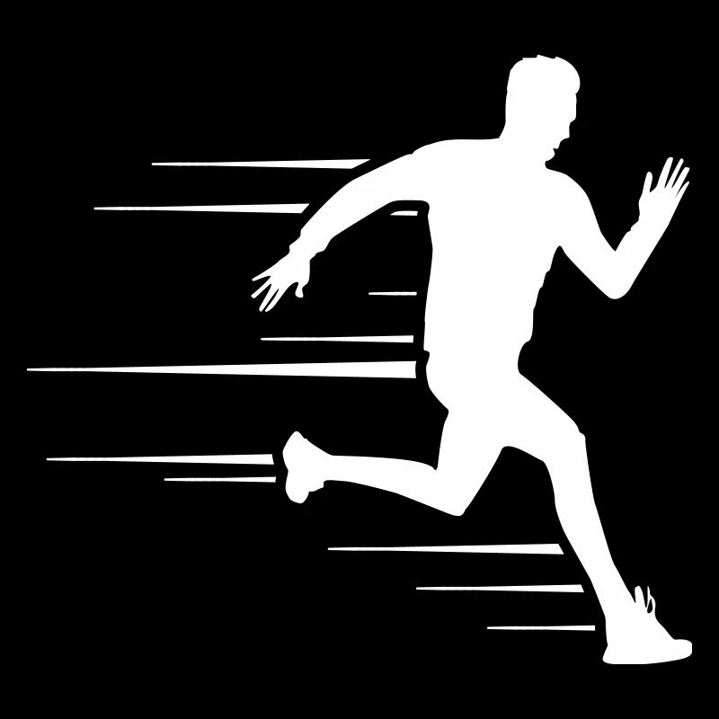 running course silhouette
