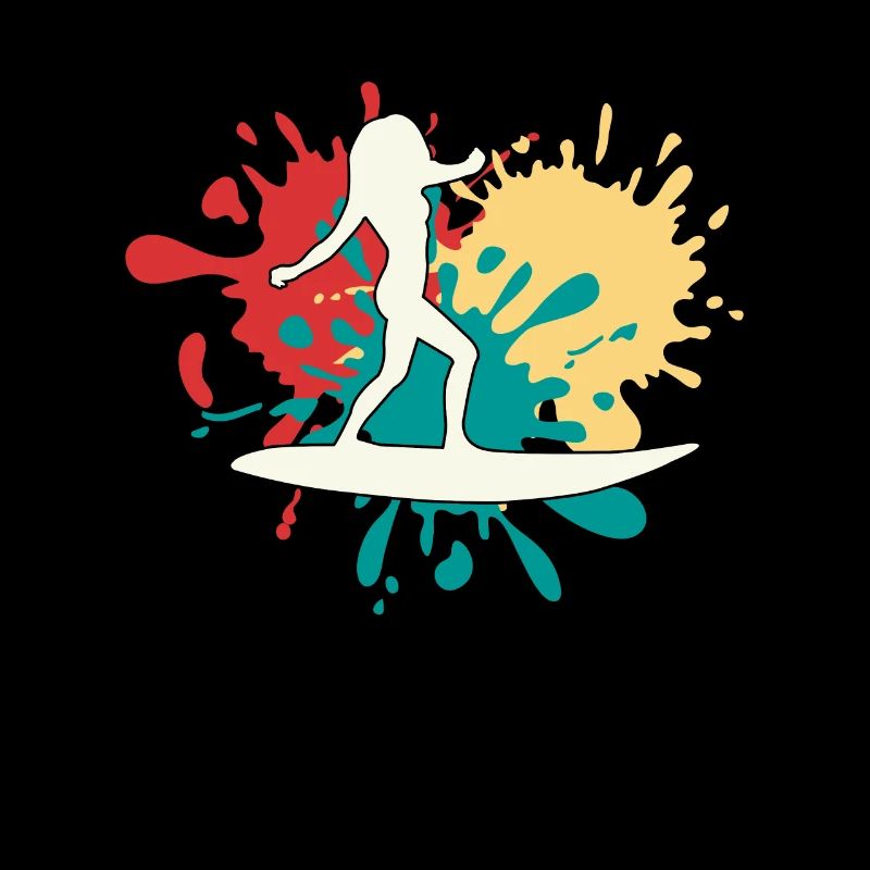 Silhouette de surfeur